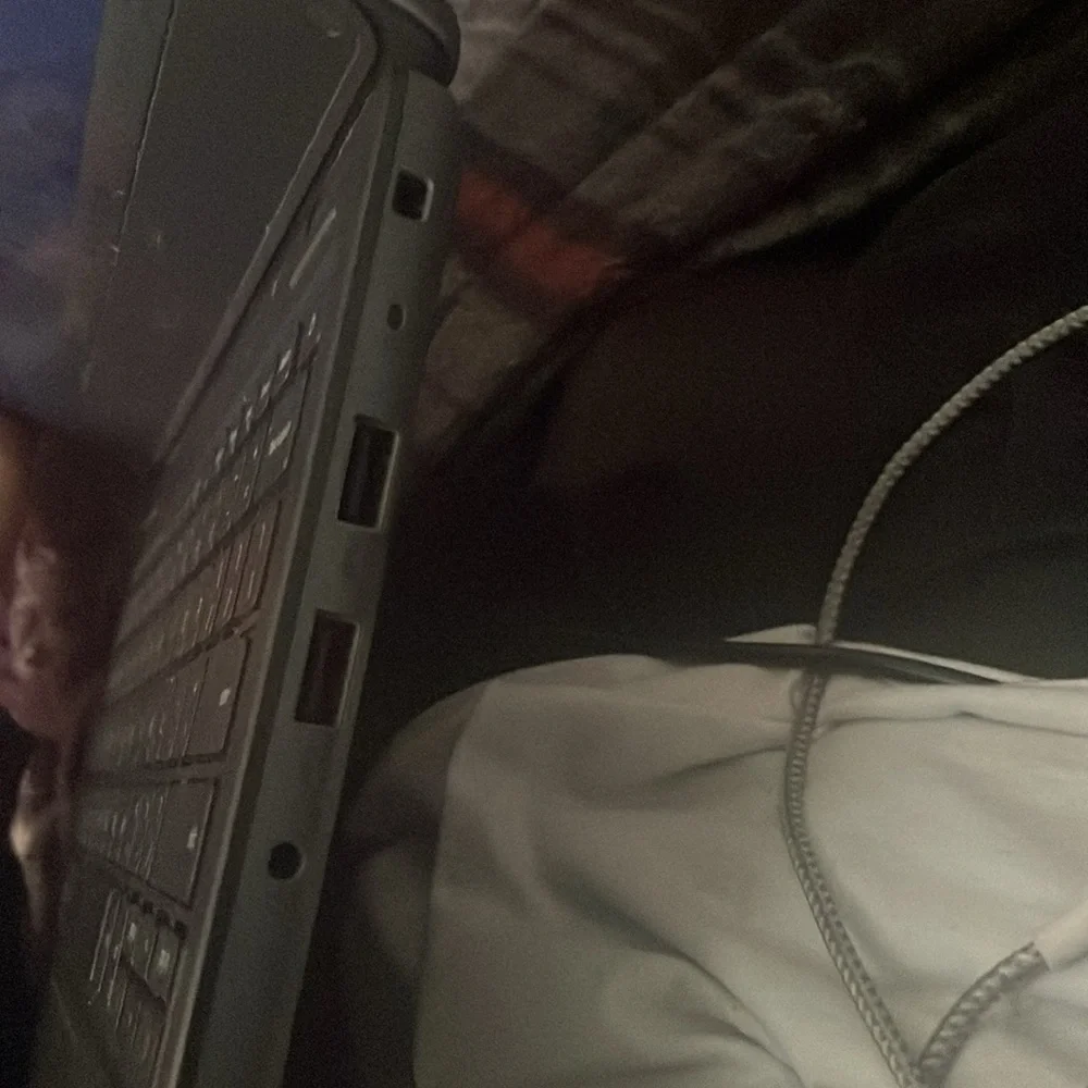 Dell Black Sleek Laptop with Brushed Metal Finish